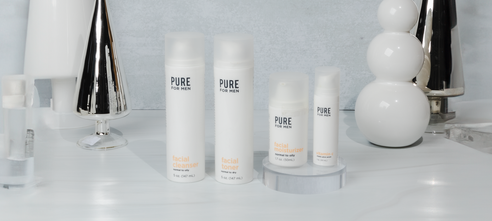 Pure for Men Face Collection Hero Image 2000x900