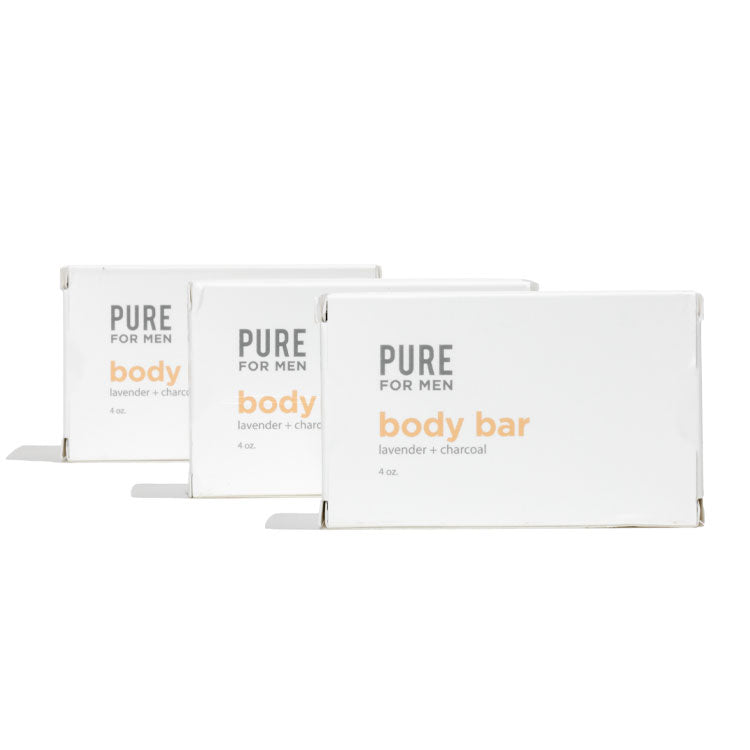Pure For Men Body Bar - 3 Pack, box 