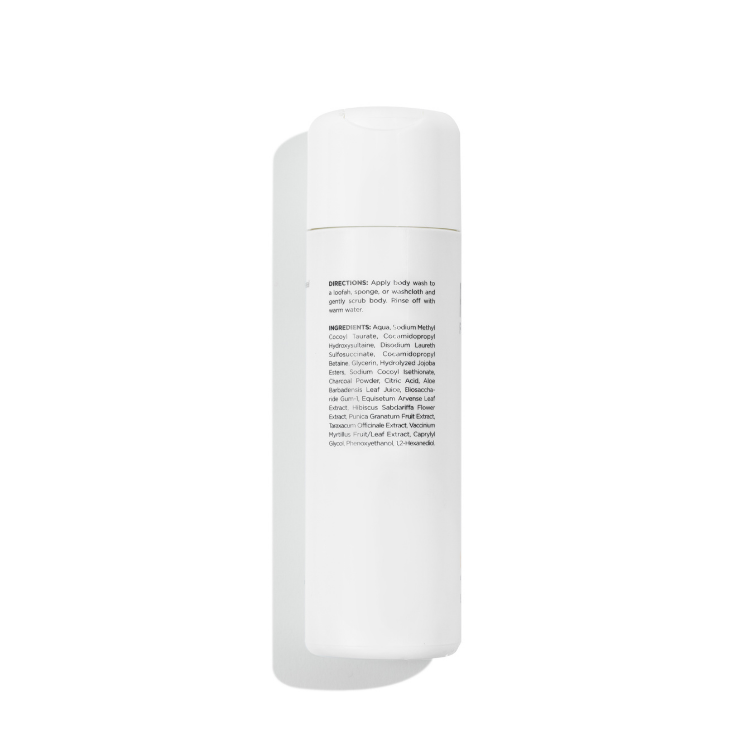 Pure For Men Eucalyptus Body Wash Product Label